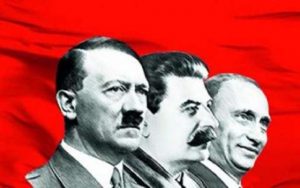 Putin, Stalin, Hitler